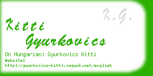 kitti gyurkovics business card